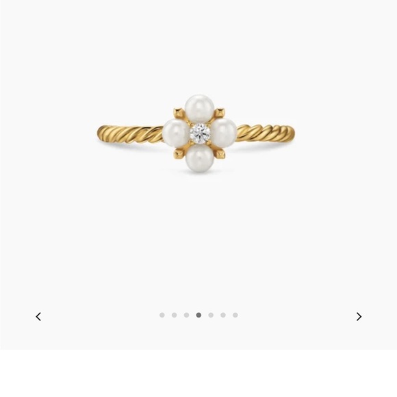 David Yurman Petite Modern Renaissance Pearl Ring - Picture 7 of 9